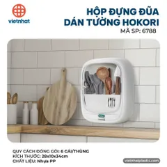 Hokori Hộp Đựng Đũa Dán Tường Mã SP: 6788 Kích Thước 28x10x34cm Chất L