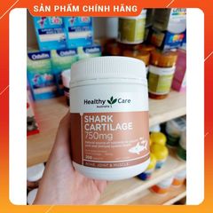 Sụn Vi Cá Mập Healthy Care Shark Cartilage 750mg hỗ trợ xương khớp - Úc