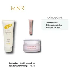 Combo Chăm Sóc Da Minori - Kem Rửa Mặt, Kem Dưỡng Mắt & Kem Nâng Cơ Cho Mọi Loại Da - Dưỡng Sáng Mịn, Căng Khỏe, Rạng Rỡ