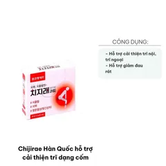 Chijirae Hàn Quốc Cốm Hỗ Trợ Cải Thiện Trĩ - Giảm Đau Rát, Khó Chịu, Chiết Xuất Thiên Nhiên, Dạng Tiện Dụng 30 Gói