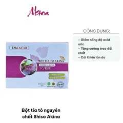 Bột Tía Tô Nguyên Chất Shiso Akina 300g - Hỗ Trợ Sức Khỏe, Dưỡng Da - Nguyên Liệu Từ Nhật Bản, 100% Tự Nhiên