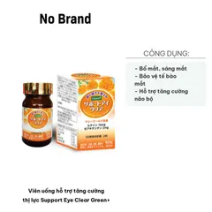 Viên Uống Hỗ Trợ Tăng Cường Thị Lực Support Eye Clear Green+ - Giải Pháp Dinh Dưỡng Cho Đôi Mắt Khỏe Mạnh, Chứa Lutein & Zeaxanthin