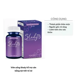 Viên uống Slady Hỗ trợ Cân Bằng Nội Tiết Tố Nữ - Bồi Bổ Khí Huyết, Điều Hòa Kinh Nguyệt, Cải Thiện Khô Hạn, Bốc Hỏa