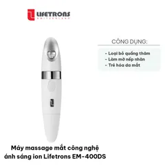 Máy Massage Mắt Lifetrons EM-400DS - Công Nghệ Ánh Sáng Ion, Giúp Làm Trẻ Hóa Da Mắt và Cải Thiện Độ Đàn Hồi