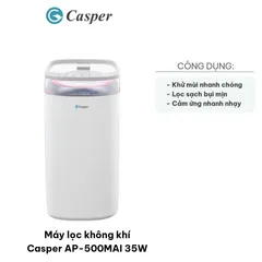 Máy Lọc Không Khí Casper AP-500MAI 35W - Đạt Lưu Lượng 500 m³/h, Phù Hợp Diện Tích Dưới 60m2, Thiết Kế Hiện Đại, Cảm Biến Thông Minh