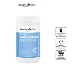 Viên Dầu Cá Hồi Healthy Care Wild Salmon Oil 1000mg - Bổ Sung Omega-3 Tốt Cho Não Bộ và Mắt, Hỗ Trợ Sức Khỏe Tim Mạch