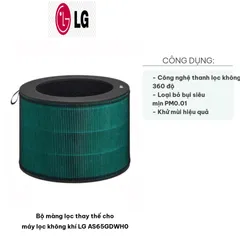 Bộ Màng Lọc Thay Thế LG AS65GDWH0 - Lọc Không Khí 360 Độ, Diệt Khuẩn 99,9%, LOẠI BỎ BỤI SIÊU MỊN, Khử Mùi Hiệu Quả