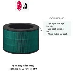 Bộ lọc HEPA thay thế cho máy lọc không khí LG Puricare 360 - Công nghệ lọc 360 độ, loại bỏ bụi mịn, vi khuẩn, khí độc hại.