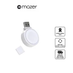 Dock sạc không dây Mazer MFW cho Apple Watch - Sạc nhanh, tích hợp USB-A, tương thích với Series 1-5, thiết kế gọn nhẹ, chất liệu bền bỉ
