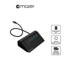 Hub chuyển đổi 7in1 Mazer Infinite Multimedia Pro Desk 8100 - Độ phân giải 4K/60Hz, tốc độ USB-C 10GBPS, tương thích đa hệ điều hành