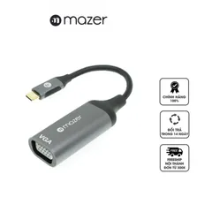 Bộ Chuyển Đổi Mazer ALU USB-C to VGA 1080p/60Hz - Kết Nối Màn Hình VGA Và Máy Chiếu Chất Lượng Cao