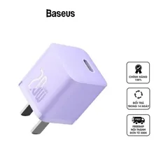 Củ Sạc Nhanh 20W Baseus GaN5 - Bộ Sạc Mini Đa Năng Type C Tương Thích iPhone và Samsung - Sạc PD Thông Minh Ổn Định