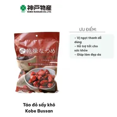 Táo Đỏ Sấy Khô Kobe Bussan 500g - Nguyên Liệu Bổ Dưỡng, Vị Ngọt Thanh, Hỗ Trợ Sức Khỏe, Quà Biếu Tuyệt Vời