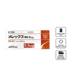 Viên Uống Hỗ Trợ Giấc Ngủ Melex 0.5mg Alfresa Nhật Bản - Giảm Căng Thẳng, Khó Ngủ, Hiệu Quả Nhanh, Dễ Uống
