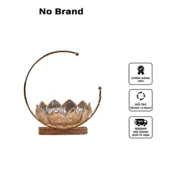Khay Thủy Tinh Đựng Bánh Kẹo, Trái Cây Hình Trăng Khuyết HT01 - Thiết Kế Sang Trọng, An Toàn Cho Sức Khỏe Người Dùng