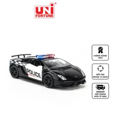 Mô hình xe UNI Lamborghini Gallardo Police LP570-4 tỉ lệ 1:36 - Đồ Chơi Sưu Tầm Kiểu Dáng Sang Trọng cho Người Đam Mê Xe Hơi