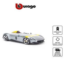 Mô Hình Xe Ô Tô Ferrari Monza SP1 1:18 Bburago MH16013 - Siêu Xe Đồ Chơi Chi Tiết Kim Loại Đẹp, Quà Tặng Fan Xe Hơi