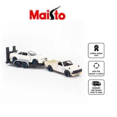 Mô hình xe thu nhỏ Maisto 1:24 Nissan Datsun 73 Pick up & Skyline R34 - Trang trí nhà cửa độc đáo cho tín đồ xe hơi