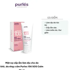 Mặt Nạ Cấp Ẩm Purles 156 SOS Calm Mask - Giúp Làm Dịu Da Khô Nhạy Cảm Với Chiết Xuất Tảo Biển Và Squalane 50ml