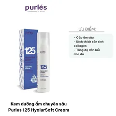 Kem Dưỡng Ẩm Chuyên Sâu Purles 125 HyalurSoft Cream 50ml - Cấp Ẩm Sâu, Dưỡng Da Mềm Mịn, Phù Hợp Mọi Loại Da