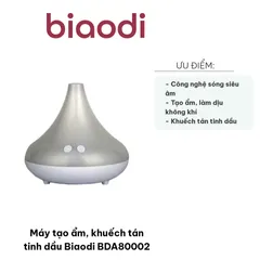 Máy Tạo Ẩm Khuếch Tán Tinh Dầu Biaodi BDA80002 - Công Nghệ Sóng Siêu Âm, Giúp Thư Giãn Không Khí Với Hương Thơm Tinh Dầu
