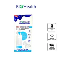 Buồng Đệm Khí Dung BioHealth BH05 Van 2 Chiều 220ml - Thiết Bị Y Tế Hỗ Trợ Hô Hấp Cho Người Lớn Và Trẻ Em
