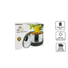 Nồi lẩu điện mini Holtashi đế rời 1.2L - Thiết kế hiện đại, inox chống rỉ, nấu đa năng tiện lợi cho mọi bữa ăn