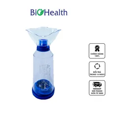 Buồng Đệm Khí Dung Biohealth BH01 - Thiết Bị Hỗ Trợ Hô Hấp Cầm Tay Nhỏ Gọn, Dễ Dàng Sử Dụng, Bao Gồm 2 Mặt Nạ Người Lớn & Trẻ Em