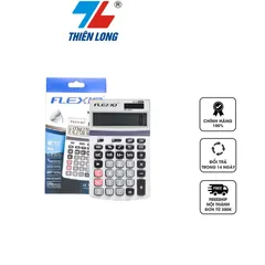 Máy Tính Cầm Tay Flexoffice FLEXIO CAL-04S - Phím Bấm Lớn, Màn Hình LCD Nghiêng, Tính Toán Đa Dạng, Dễ Dàng Sử Dụng