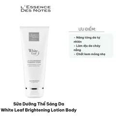Sữa Dưỡng Thể Sáng Da White Leaf - Brightening Lotion Body 200ml/400ml, Chiết Xuất Tảo Biển, Cung Cấp Độ Ẩm, Làm Sáng Da Hiệu Quả
