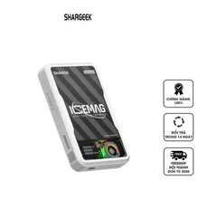Pin sạc dự phòng từ tính Sharge ICEMAG 10000mAh - Sạc không dây & có dây, quạt tản nhiệt, đèn LED RGB, hoàn hảo cho iPhone 12 Series trở lên