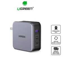Củ Sạc Nhanh 3 Cổng Ugreen Nexode GaN 140W CD289 - Sạc Đa Năng Cho Laptop & Điện Thoại Với Công Nghệ PD 3.1 và GaN II