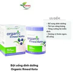 Bột uống dinh dưỡng Organic Rmeal Keto 300g - Thay thế bữa ăn, hỗ trợ giảm cân, tăng cường sức khỏe cho mọi đối tượng