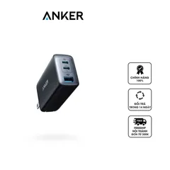 Củ Sạc Nhanh Anker Nano II A2667 65W Ba Cổng USB-C và USB-A, Sạc PD/IQ Tối Ưu Cho Điện Thoại và Laptop