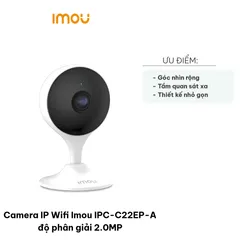 Camera IP Wifi Imou IPC-C22EP-A 2MP - Công Nghệ Hồng Ngoại, Phát Hiện Chuyển Động, Quan Sát 10M, Âm Thanh Hai Chiều