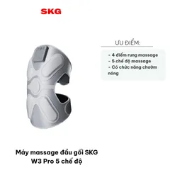 Máy Massage Đầu Gối SKG W3 Pro - 5 Chế Độ Massage Thông Minh & Chườm Nóng Tăng Cường Thoải Mái, Giảm Cơ, Giúp Khỏe Đẹp