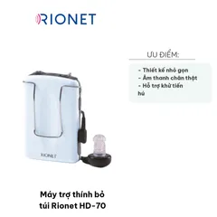 Máy Trợ Thính Bỏ Túi Rionet HD-70 - Thiết Kế Nhỏ Gọn, Âm Thanh Trung Thực, Dễ Dàng Sử Dụng, Hỗ Trợ Nghe Rõ Ràng