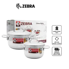 Bộ 2 Nồi Inox 3 Đáy 18cm & 22cm Zebra Extreme Infinity - Nồi Chống Nóng, Dùng Trên Mọi Loại Bếp, Thiết Kế Hiện Đại