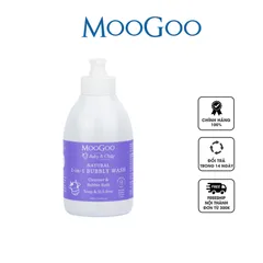 Sữa Tắm Gội Cho Bé MooGoo Natural 2in1 Bubbly Wash - Chiết Xuất Cám Gạo, Dịu Nhẹ, Dưỡng Ẩm Da Và Tóc Mềm Mượt 500ml