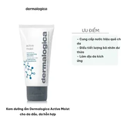 Kem Dưỡng Ẩm Dermalogica Active Moist - Dành Cho Da Dầu & Hỗn Hợp, Cải Thiện Kết Cấu Da, Khóa Ẩm Tiêu Chuẩn, Chống Kích Ứng