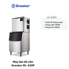 Máy làm đá viên Snooker SK-420P - Công suất 790W, sản xuất 190kg đá/ngày, thiết kế hiện đại và tiện lợi cho mọi không gian