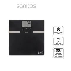Cân Sức Khỏe Sanitas SBF73 Kết Nối Ứng Dụng Thông Minh - Theo Dõi Trọng Lượng, Chỉ Số Sức Khỏe, Phân Tích BMI, Hỗ Trợ Đến 8 Người Dùng