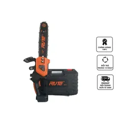 Máy cưa xích pin Rute 12inch - Cắt gỗ dễ dàng với động cơ không chổi than mạnh mẽ, công suất 1600W, khổ cắt 30cm.
