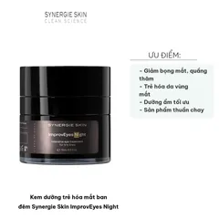 Kem Dưỡng Trẻ Hóa Mắt Ban Đêm Synergie Skin ImprovEyes Night 15ml - Giảm Bọng Mắt, Quầng Thâm, Tăng Cường Độ Ẩm, Phù Hợp Mọi Loại Da