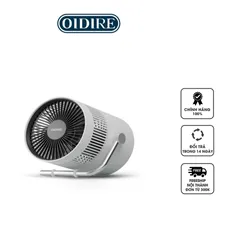 Quạt Tích Điện Để Bàn Oidire ODI-MF10A - Thiết Kế Hình Lá Quạt, 3 Chế Độ Gió, Âm Thanh Nhẹ Nhàng, Phù Hợp Cho Văn Phòng và Gia Đình