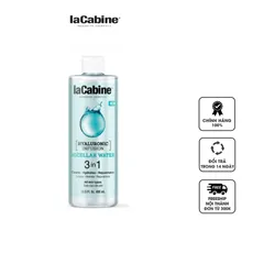 Nước tẩy trang 3in1 laCabine Hyaluronic Infusion - Làm sạch sâu, cấp ẩm và trẻ hóa da, công thức dịu nhẹ cho mọi loại da, 400ml.