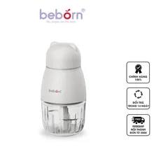 Máy Xay Thức Ăn Cho Bé Beborn FG02 - 200W, Lưỡi Dao Inox 6 Cách, Cốc Thủy Tinh 300ml, An Toàn, Dễ Dùng, Giúp Làm Súp, Sinh Tố Cho Bé