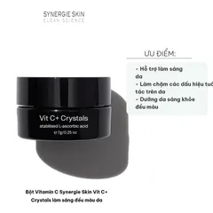 Bột Vitamin C Synergie Skin Vit C+ Crystals 7g - Làm sáng da, đều màu, chống lão hóa, phù hợp mọi loại da