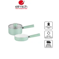 Bộ Nồi Chảo Chống Dính Elmich Baby EL-1168SK Đáy Từ 16cm - Thời Trang, Siêu Bền, An Toàn Cho Sức Khỏe Người Dùng