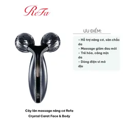Cây Lăn Massage Nâng Cơ Refa Crystal Carat Face & Body - Thiết Kế Sang Trọng, Giúp Săn Chắc Da Mặt, Ngăn Ngừa Chảy Xệ